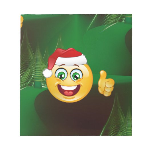 weihnachtsmann-emojis notizblock (Vorderseite)