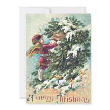 Weihnachtsmann Engel Cherub Mistelzweig