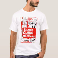 Weihnachtsmann erobert das Marsmensch-Film-Shirt