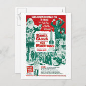 WEIHNACHTSMANN EROBERT DIE MARSMENSCH-POSTKARTE FEIERTAGSPOSTKARTE (Vorne/Hinten)