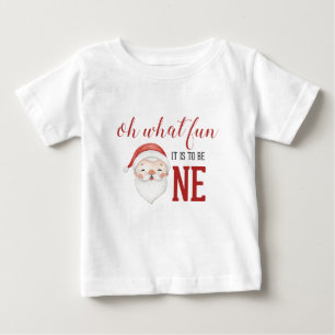 Weihnachtsmann Erster Geburtstag Baby T-shirt