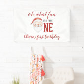 Weihnachtsmann Erster Geburtstag Banner (Insitu)