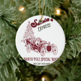 Weihnachtsmann-Express Vitnage Weihnachten Keramik Ornament