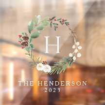 Weihnachtsmann-Familie Monogram