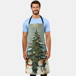 Weihnachtsmann-Familie Weihnachten Kollektion Schürze