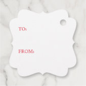 WEIHNACHTSMANN Fancy Square Geschenkanhänger (Rückseite)