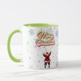 Weihnachtsmann - farbenfrohe Weihnachtsfeier Tasse