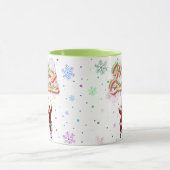 Weihnachtsmann - farbenfrohe Weihnachtsfeier Tasse (Zentrum)