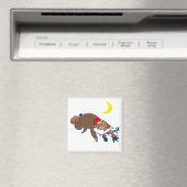 weihnachtsmann faultier weihnachten magnet (In Situ (Geschirrspüler))