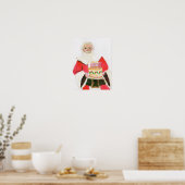 Weihnachtsmann-Feier Poster (Küche)