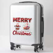 🎅 Weihnachtsmann-Feier-Sticker 🎁 Aufkleber (Koffer)