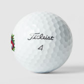 Weihnachtsmann-Feiertag Golfball (Logo)