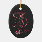 Weihnachtsmann - Feiertagsfliege Magie Keramik Ornament (Vorne)