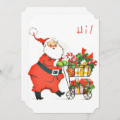 Weihnachtsmann Feiertagskarte (Vorne/Hinten)