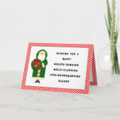 Weihnachtsmann Feiertagskarte (Vorderseite)