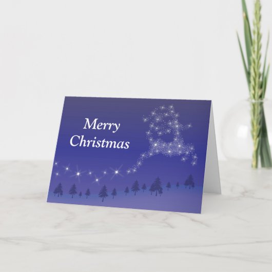 Weihnachtsmann Feiertagskarte (Vorderseite)