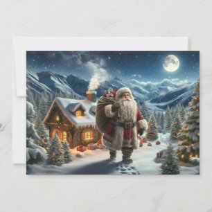 Weihnachtsmann Feiertagskarte