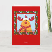 Weihnachtsmann Feiertagskarte (Rückseite)