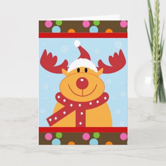 Weihnachtsmann Feiertagskarte (Vorderseite)