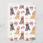 Weihnachtsmann Feiertagskarte (Rückseite)