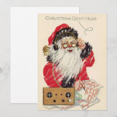 Weihnachtsmann Feiertagskarte (Vorne/Hinten)