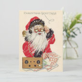Weihnachtsmann Feiertagskarte (Stehend Vorderseite)