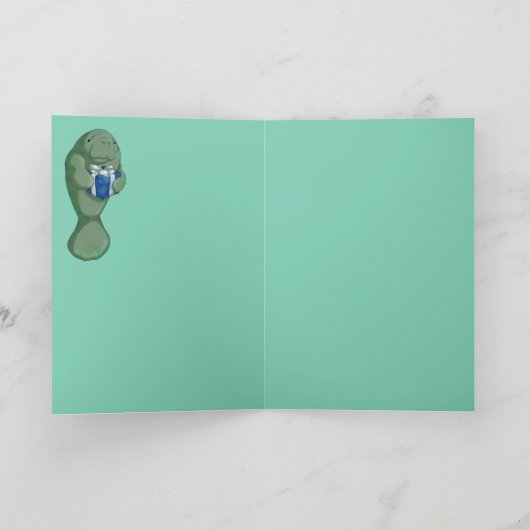 Weihnachtsmann Feiertagskarte (Innenseite)