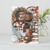 Weihnachtsmann Feiertagskarte (Stehend Vorderseite)