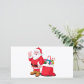 Weihnachtsmann Feiertagskarte (Stehend Vorderseite)