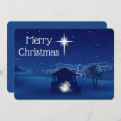 Weihnachtsmann Feiertagskarte (Vorne/Hinten)