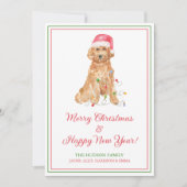 Weihnachtsmann Feiertagskarte (Vorderseite)