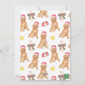 Weihnachtsmann Feiertagskarte (Rückseite)