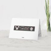 Weihnachtsmann Feiertagskarte (Rückseite)