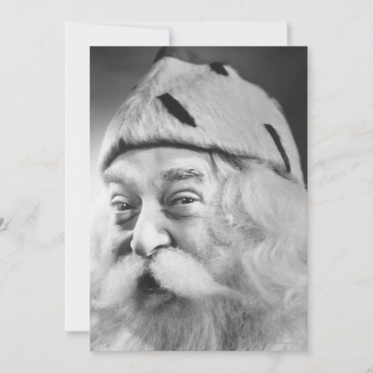 Weihnachtsmann Feiertagskarte (Vorderseite)
