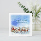 Weihnachtsmann Feiertagskarte (Stehend Vorderseite)