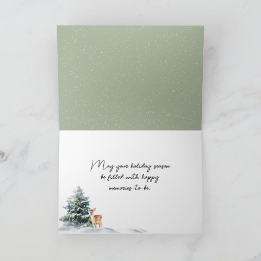 Weihnachtsmann Feiertagskarte (Innenseite)