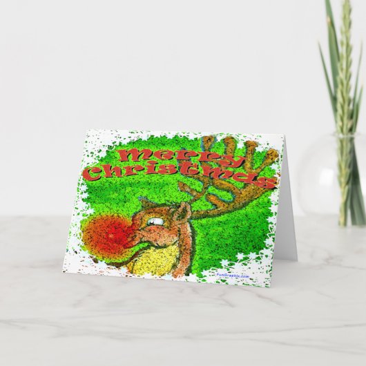 Weihnachtsmann Feiertagskarte (Vorderseite)