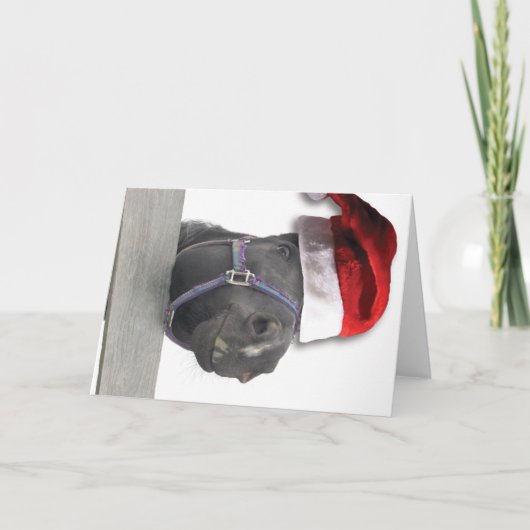 Weihnachtsmann Feiertagskarte (Vorderseite)