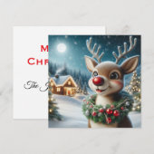 Weihnachtsmann Feiertagskarte (Vorne/Hinten)