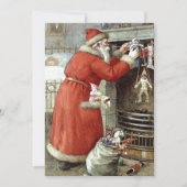 Weihnachtsmann Feiertagskarte (Vorderseite)