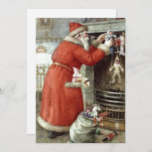 Weihnachtsmann Feiertagskarte (Vorne/Hinten)