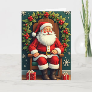 Weihnachtsmann Feiertagskarte