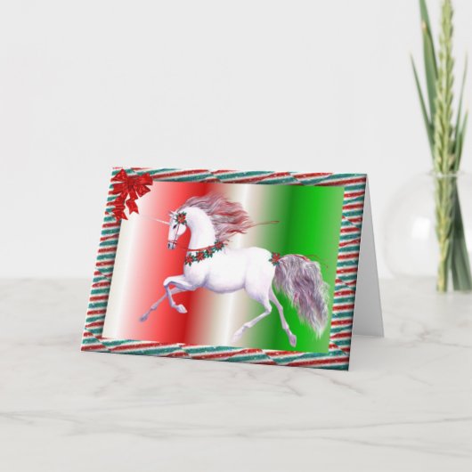 Weihnachtsmann Feiertagskarte (Vorderseite)