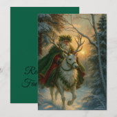 Weihnachtsmann Feiertagskarte (Vorne/Hinten)