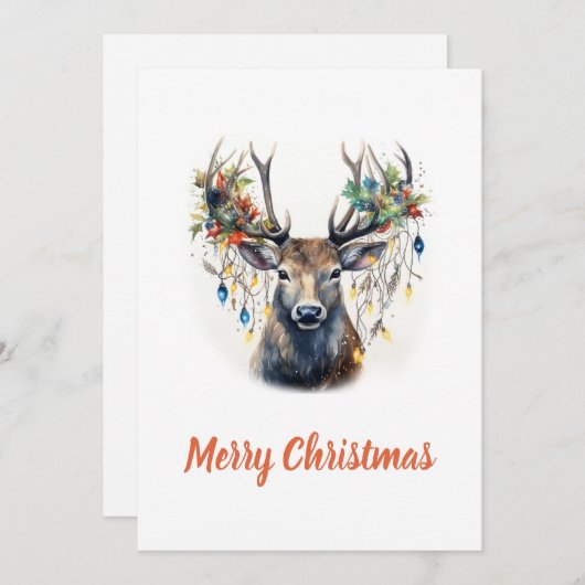 Weihnachtsmann Feiertagskarte (Vorne/Hinten)