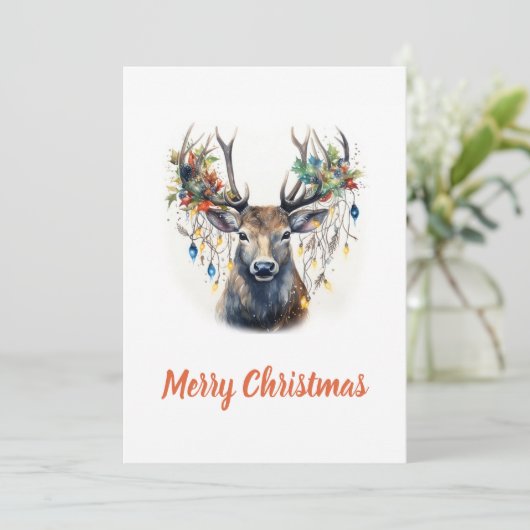 Weihnachtsmann Feiertagskarte (Stehend Vorderseite)