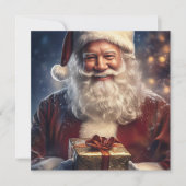 Weihnachtsmann  feiertagskarte (Vorderseite)
