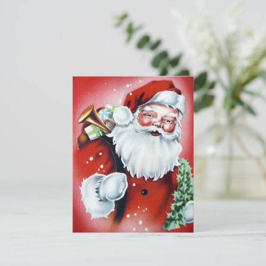 Weihnachtsmann Feiertagskarte (Stehend Vorderseite)