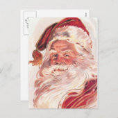Weihnachtsmann Feiertagspostkarte (Vorne/Hinten)