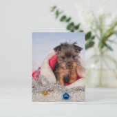 Weihnachtsmann Feiertagspostkarte (Stehend Vorderseite)